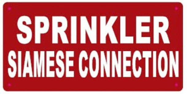 SPRINKLER SIAMESE CONNECTION