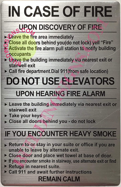 Door fire Notice Sign/Hotel fire Door Sign, School fire Door Sign