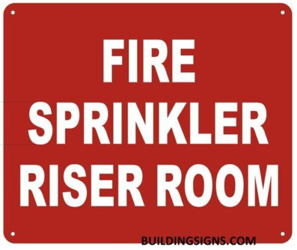 FIRE SPRINKLER RISER ROOM SIGN