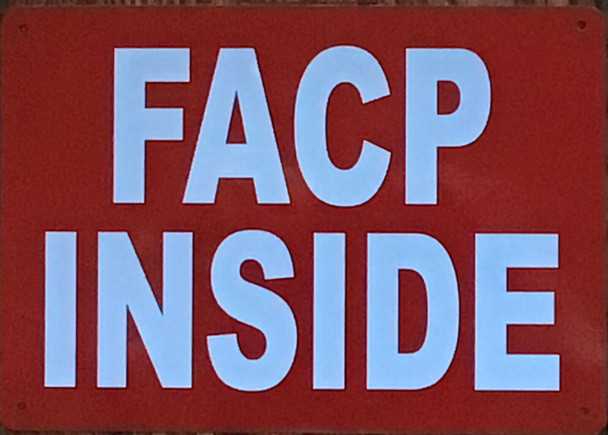 FACP INSIDE SIGN