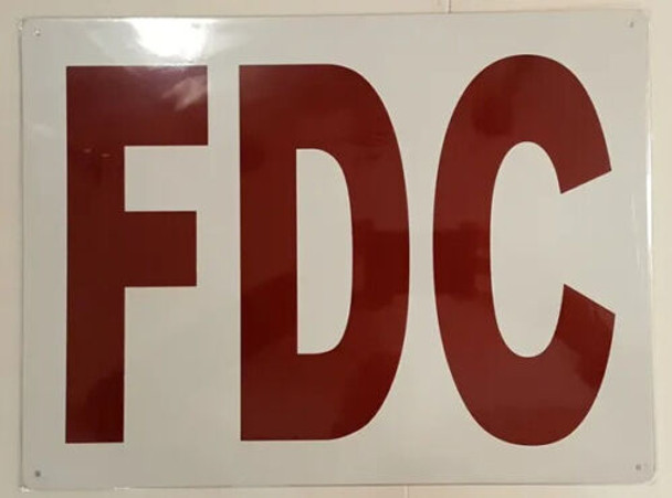 FDC WHITE SIGN