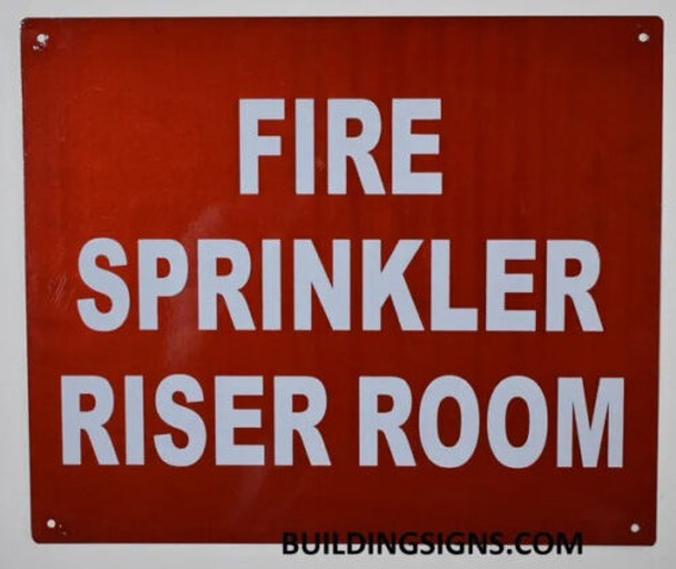 FIRE SPRINKLER RISER ROOM SIGN