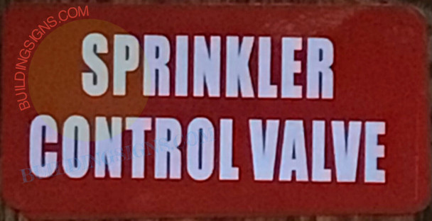 SPRINKLER CONTROL VALVE SIGN