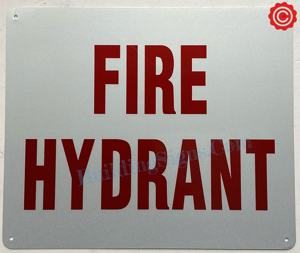 FIRE HYDRANT Sign