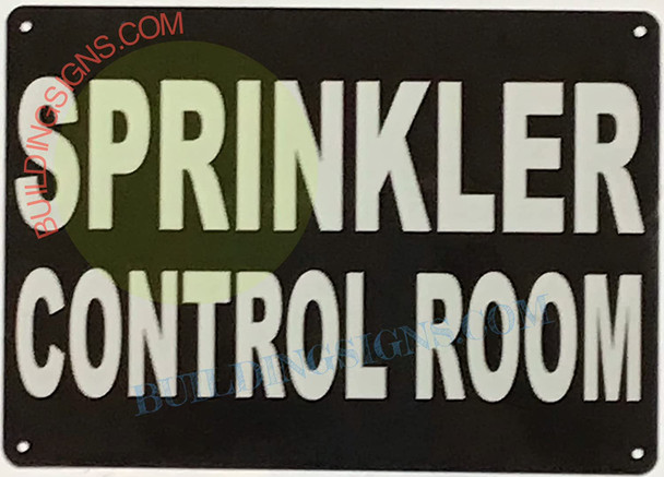 SPRINKLER CONTROL ROOM SIGN