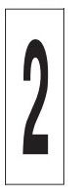 PHOTOLUMINESCENT DOOR NUMBER 2 SIGN HEAVY DUTY / GLOW IN THE DARK "DOOR NUMBER TWO" SIGN HEAVY DUTY