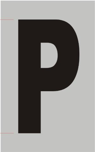 Apartment Number  - Letter p - Porte D'argent line