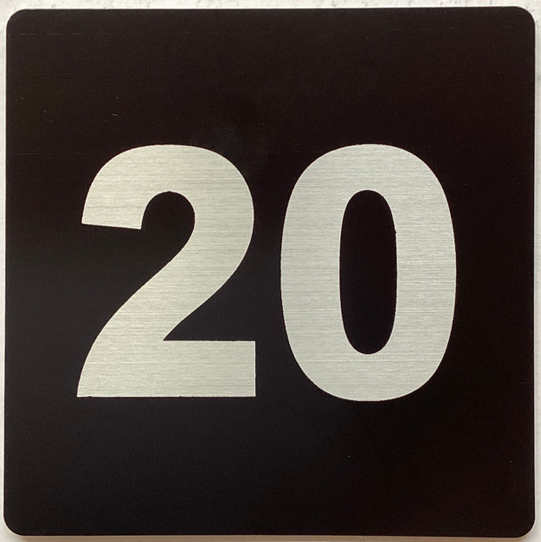 Apartment number 20 sign