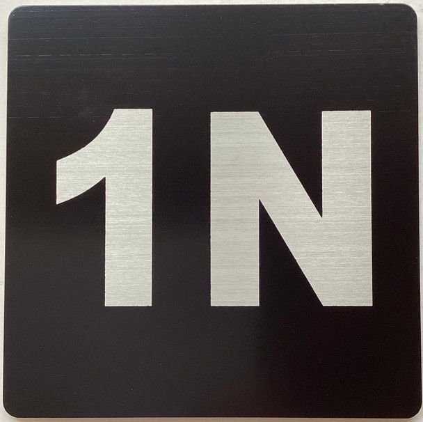 Apartment number 1N sign