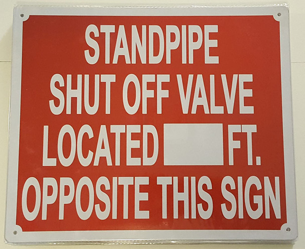 STANDPIPE SHUT OFF VALVE LOCATED ---FT OPPOSITE THIS