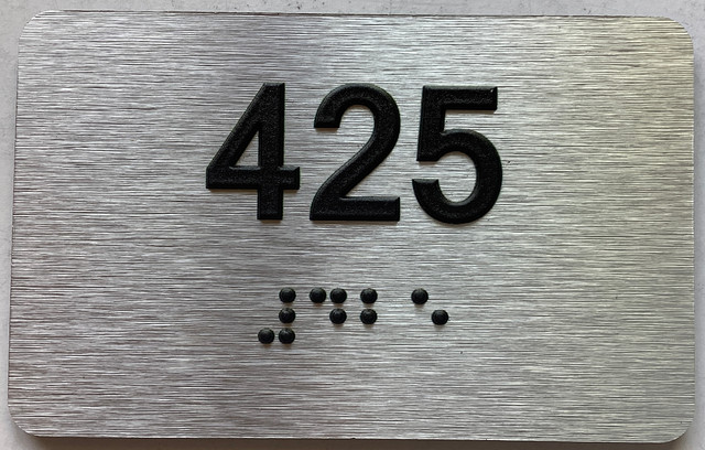 Apartment number 425 sign -Unit Number 425 sign / Suite 425 sign ...