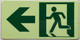 Glow-In-the-Dark sticker-THE GLOWMARK LINE (RUNNING MAN LEFT) Signage