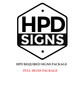 hpd signs package