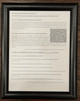 Rent Transparency Act sign in a frame