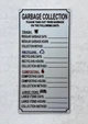 NYC NYC HPD LANDLOARD GARBAGE COLLECTION SIGN