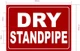 FD DRY STANDPIPE SIGN
