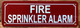 FIRE SPRINKLER ALARM SAFETY SIGN