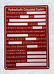 HPD FIRE SPRINKLER HYDRAULICLLY CALCULATED SYSTEM SIGN