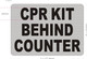 NYC CPR KIT BEHIND COUNTER SIGN FOR RESTURANT NYC