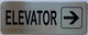 FD ELEVATOR RIGHT ARROW SIGN