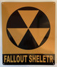 NYC FALLOUT SHELTER SIGN