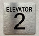 ELEVATOR NUMBER 2 THE PARK AVE LINE SAFETY SIGN