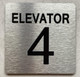 HPD ELEVATOR NUMBER 4 THE PARK AVE LINE SIGN