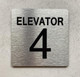 ELEVATOR NUMBER 4 THE PARK AVE LINE COMPLIANCE SIGN