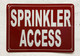 NYC SPRINKLER ACCESS SIGN