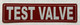 HPD TEST VALVE SIGN