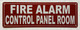 FIRE ALARM CONTROL PANEL ROOM COMPLIANCE SIGN