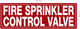 NYC FIRE SPRINKLER CONTROL VALVE SIGN