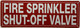 HPD FIRE SPRINKLER SHUT-OFF SIGN