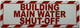 NYC BUILDING MAIN WATER SHUT-OFF SIGN