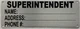 HPD JANITOR NAME/ADDRESS HPD SIGN