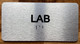 LAB SAFETY SIGN WITH RAISED LETTERS