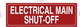 ELECTRICAL MAIN SHUT-OFF COMPLIANCE SIGN