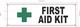 NYC FIRST AID KIT SIGN