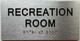 HPD RECREATION ROOM SIGN WITH RAISED LETTERS THE PARK AVE LINE