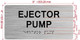 HPD EJECTOR PUMP SIGN WITH RAISED LETTERS THE PARK AVE LINE