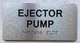 EJECTOR PUMP SAFETY SIGN WITH RAISED LETTERS THE PARK AVE LINE
