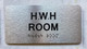 HWH ROOM SAFETY SIGN / HOT WATER HEATER ROOM SAFETY SIGN WITH RAISED LETTERS