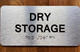 FD DRY STORAGE SIGN WITH RAISED LETTERS