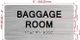 NYC BAGGAGE ROOM SIGN WITH RAISED LETTERS