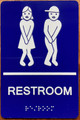 HPD RESTROOM SIGN RAISED LETTERS