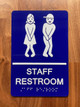 RESTROOM COMPLIANCE SIGN RAISED LETTERS