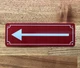 ARROW COMPLIANCE SIGN FOR SPRINKLER SYSTEM
