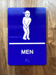 RESTROOM SAFETY SIGN RAISED LETTERS