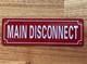 HPD MAIN DISCONNECT SIGN