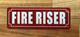 FIRE RISER SAFETY SIGN